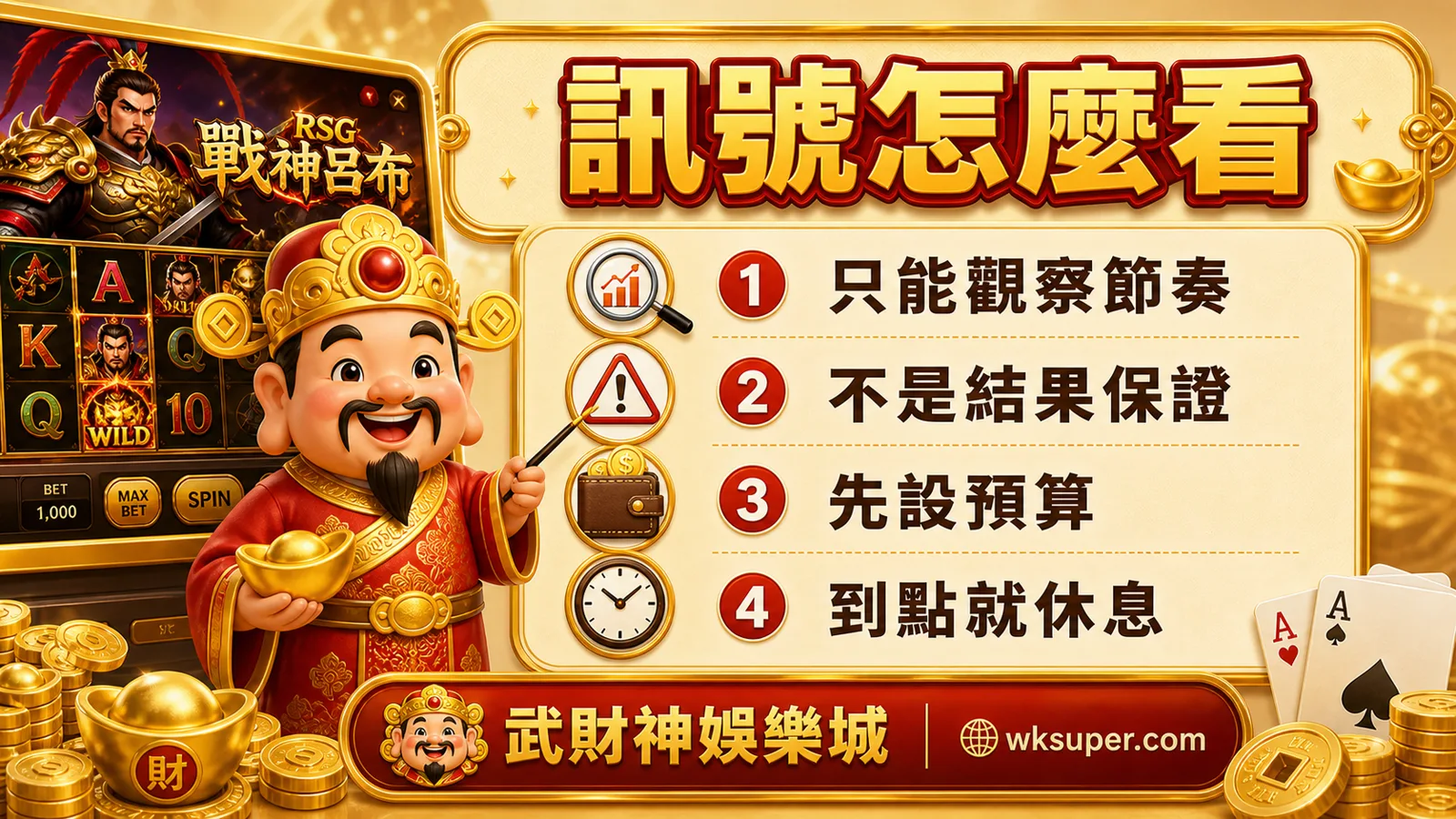 武財神娛樂城戰神呂布訊號觀察提醒，只能觀察節奏並先設預算